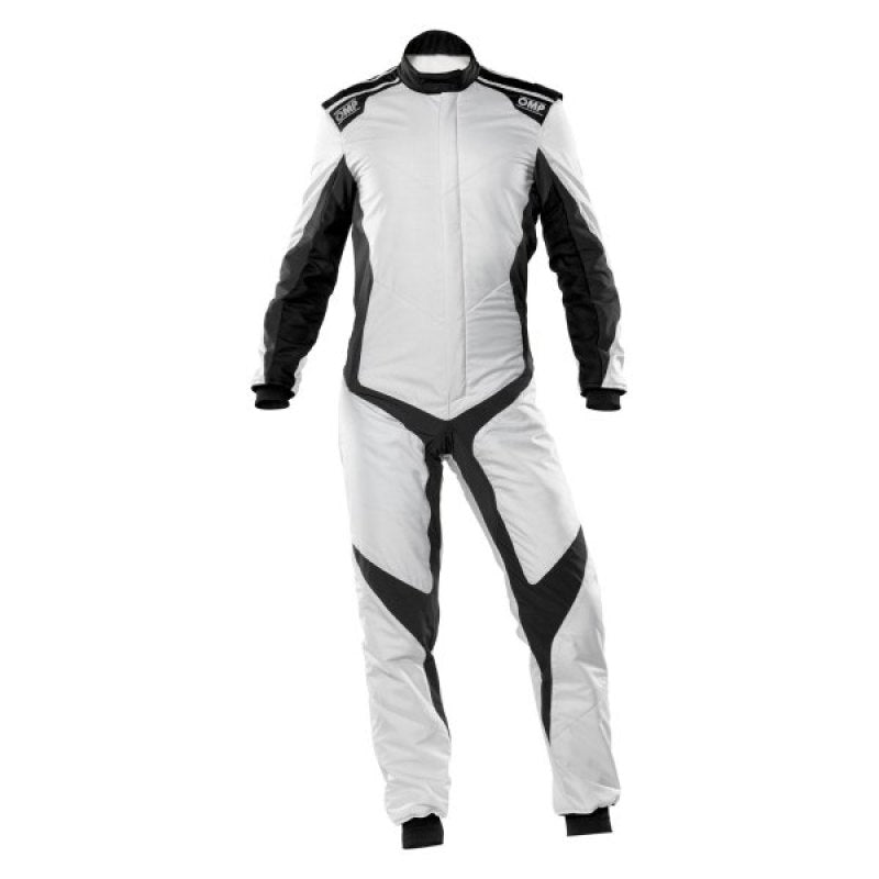 OMP One Evo X Overall Silver/Black - Size 60 (Fia 8856-2018) IA0-1861-A01-083-60 IA0-1861-A01-083-60 Photo - Primary
