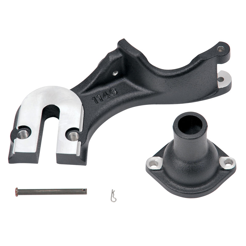 Edelbrock Generator Offset Kit Ford Flathead49-53 Satin Black 11463 11463 Photo - Primary