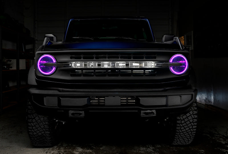 ORACLE Lighting Oracle 2021 Ford Bronco DRL Upgrade w/ Halo Kit - ColorSHIFT w/ BC1 Controller 1468-335 1468-335 Photo - lifestyle view