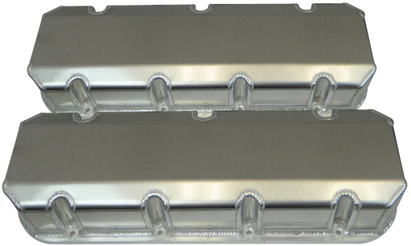 Moroso Chevrolet Big Block Valve Cover w/Billet Rail - No Logo - Exhaust & Intake Pockets - Aluminum 68482 68482 Photo - Primary