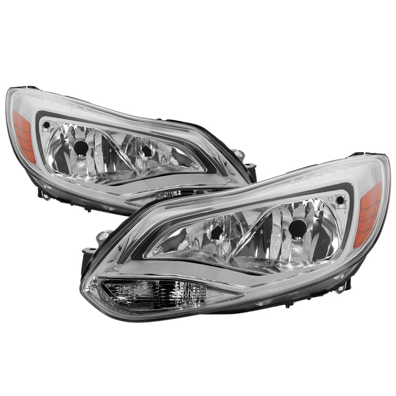 SPYDER xTune Ford Focus 2012-2014 Halogen Only OEM Style Headlights - Chrome HD-JH-FFOC12-AM-C 9037344 9037344 Photo - Primary