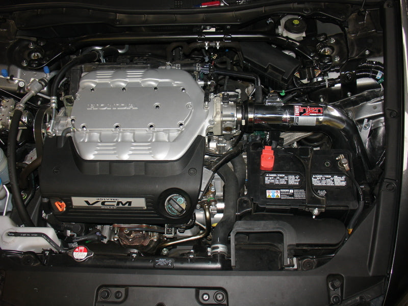 Injen Polished Cold Air Intake 08-12 Honda Accord Coupe 3.5L V6 SP1685P Photo - Mounted