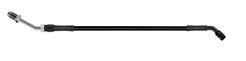 Goodridge 64in Universal Clutch Line w/Black Zinc Fittings & Black Hose - 45Deg Banjo w/M10 Fitting HD3045-1CB-BK64 HD3045-1CB-BK64 Photo - Primary