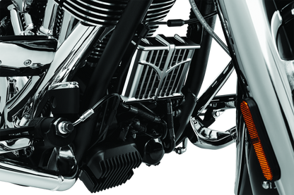 Kuryakyn Oil Cooler Cover 14-23 Indian Models Chrome 5640 5640 User 1