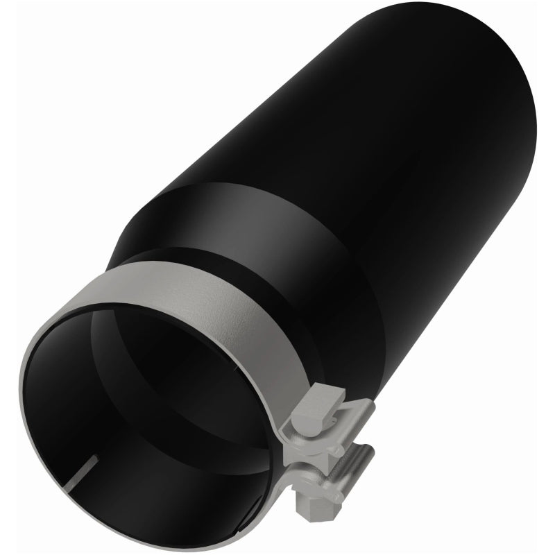 Magnaflow Tip Stainless Black Coated Single Wall Round Single Outlet 5in Dia 4in Inlet 13in L 35238 35238 Photo - out of package