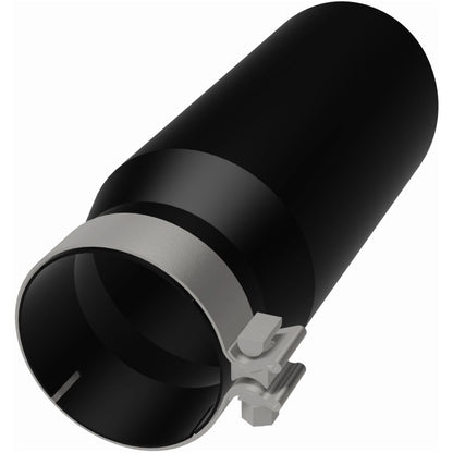 Magnaflow Tip Stainless Black Coated Single Wall Round Single Outlet 5in Dia 4in Inlet 13in L 35238 35238 Photo - out of package