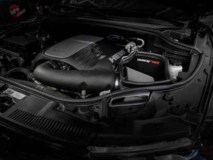 aFe Magnum FORCE Pro Dry S Cold Air Intake System 11-19 Jeep Grand Cherokee (WK2) V8-5.7L 54-13023D 54-13023D Photo - Mounted