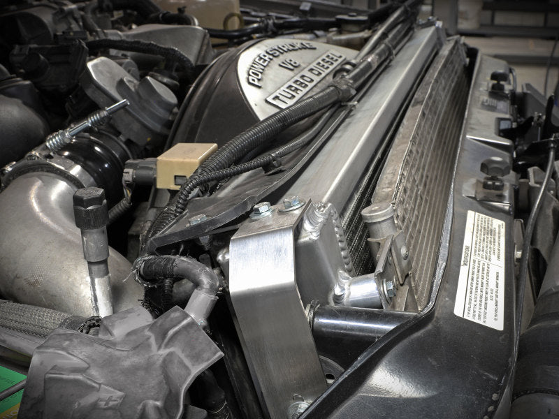 aFe BladeRunner Street Series Aluminum Radiator 08-10 Ford Diesel Trucks 6.4 Liter 46-52091 46-52091 Photo - Mounted