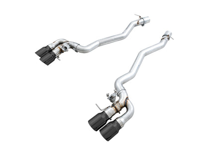 AWE Tuning 18-19 BMW M5 (F90) 4.4T AWD SwitchPath Axle-back Exhaust - Diamond Black Tips 3025-43065 3025-43065 Photo - Primary