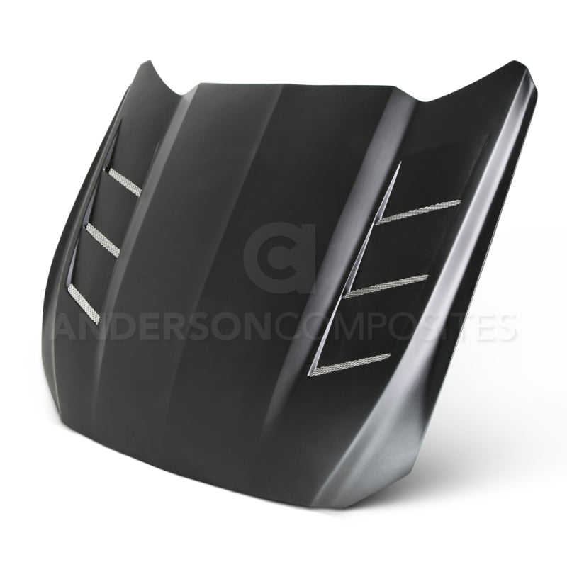 Anderson Composites 15-16 Ford Mustang Fiberglass Heat Extractor Hood AC-HD15FDMU-SA-GF AC-HD15FDMU-SA-GF Photo - Primary