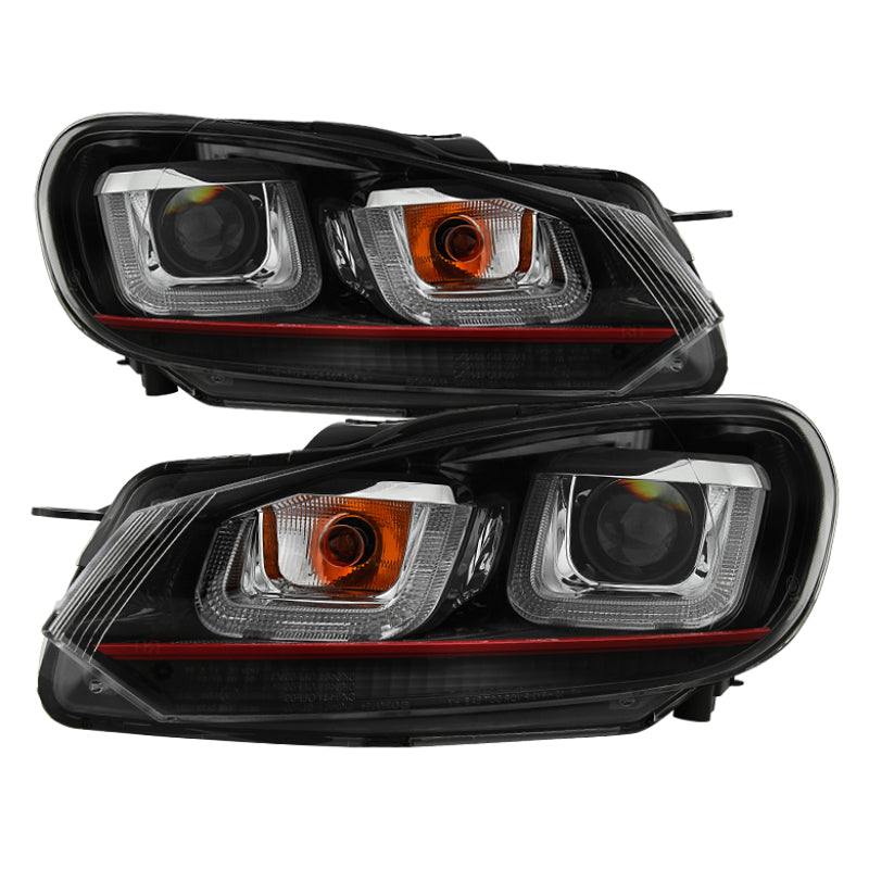Spyder Volkswagen Golf / GTI 10-13 Version 3 Projector Headlights - Black PRO-YD-VG10V3R-DRL-BK 5082046 5082046 Photo - Primary