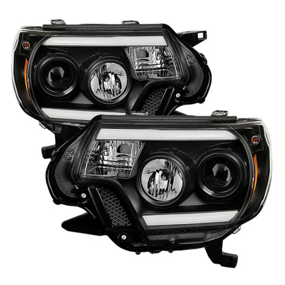Spyder Toyota Tacoma 12-15 Projector Headlights Light Bar DRL Black PRO-YD-TT12-LBDRL-BK 5081711 5081711 Photo - Primary
