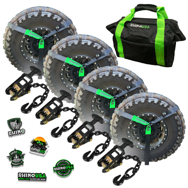 Rhino USA Lasso Straps; Basket Straps - Black LASSO-STRAPS-BLK LASSO-STRAPS-BLK Photo - Primary