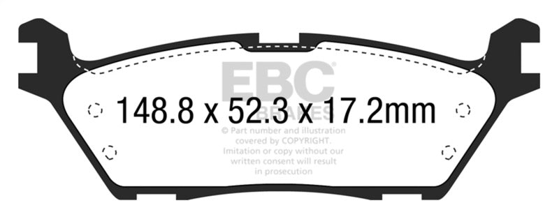 EBC Brakes Yellowstuff Performance Brake Pads DP43037R DP43037R Photo - Primary
