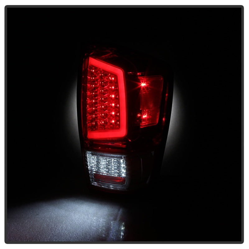SPYDER xTune 16-18 Toyota Tacoma Light Bar LED Tail Lights - Chrome (ALT-JH-TTA16-LBLED-C) 9041709 9041709 Photo - Unmounted