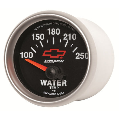 Autometer Gauge, Water Temp, 2 1/16", 100-250 Deg F, Electric, Gm Bowtie Black 3637-00406 User 1