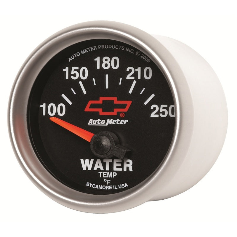 Autometer Gauge, Water Temp, 2 1/16", 100-250 Deg F, Electric, Gm Bowtie Black 3637-00406 User 1