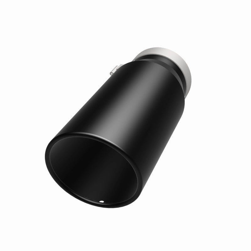 Magnaflow Tip Stainless Black Coated Single Wall Round Single Outlet 5in Dia 4in Inlet 13in L 35238 35238 360 Degree Image Set