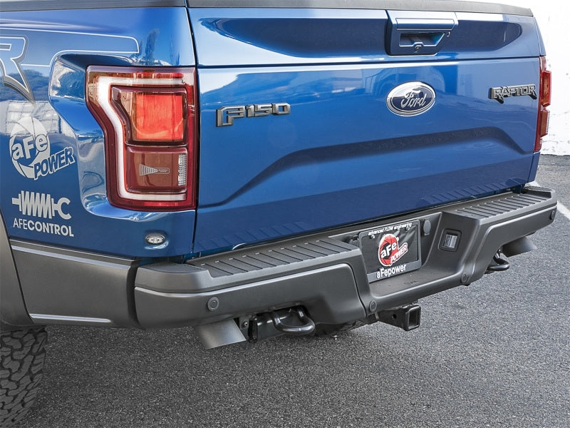 aFe MACH Force-Xp Cat-Back Exhaust System w/ Dual Hi-Tuck Black Tips  Ford 49-33095-B Photo - Mounted