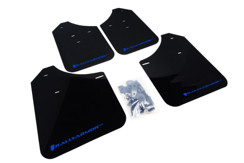Rally Armor 02-07 UR Rally Mud flap Blue Logo MF1-UR-BLK/BL Photo - Primary