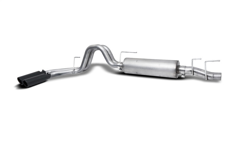 Gibson 21-22 Ford F150 2.7/3.3L 3/2.5in Cat-Back Dual Sport Exhaust System Stainless - Black Elite 69224B 69224B Photo - Primary