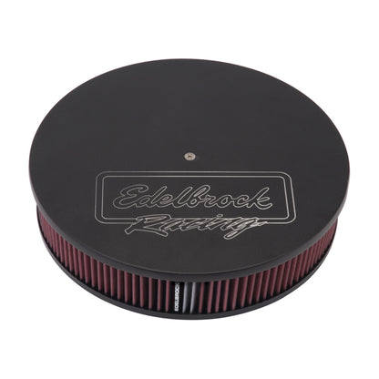 Edelbrock Air Cleaner, Victor Series, Round, Aluminum Top, Cloth Element, 14" Di 41613 Photo - Primary