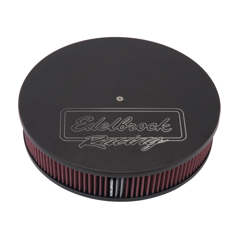 Edelbrock Air Cleaner, Victor Series, Round, Aluminum Top, Cloth Element, 14" Di 41613 Photo - Primary