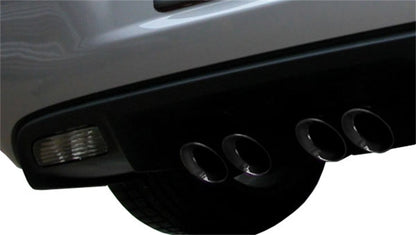 Corsa Performance 2.5" Dual Rear Exit Cat-Back Exhaust System with Twin 3.5" Tips 14169CB4BLK Photo - Mounted