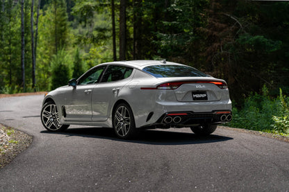 MBRP 2022 Kia Stinger 3.3L T304 SS Cat-Back Exhaust- Dual Split Rear Quad Outlet Uses Factory Bezels S4708304 S4708304 Photo - lifestyle view