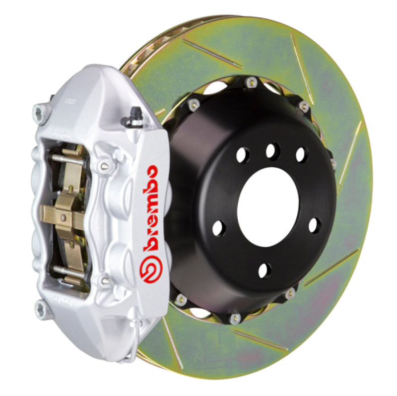 Brembo 05-11 G55/12-18 G63/G65 AMG Rear GT BBK 4 Piston Cast 380x28 2pc Rotor Slotted Type1-Silver 2P2.9056A3 2P2.9056A3 Photo - Primary
