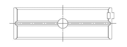 ACL Chevy 265/283/302/327 .010 Oversized Main Bearing Set - CT-1 Coated 5M429HC-10 5M429HC-10 Technical Drawing