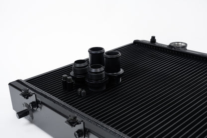 CSF 92-00 Honda Civic w/K-Swap V3 Radiator - Black Finish 2850KB 2850KB Photo - Close Up
