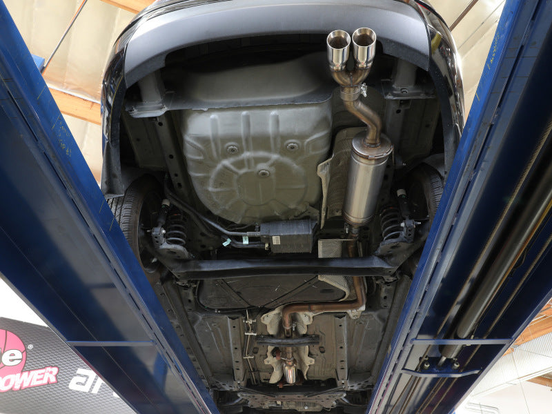 aFe Takeda Series 2 1/2in 304 SS Cat-Back 14-19 Ford Fiesta L4-1.6L w/Polished Tip 49-33134-P 49-33134-P Photo - Mounted