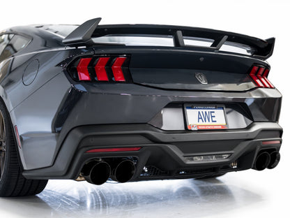 AWE Tuning AWE 2024 Ford Mustang Dark Horse S650 RWD Track Edition Catback Exhaust w/ Quad Diamond Black Tips 3020-43375 3020-43375 Photo - Mounted