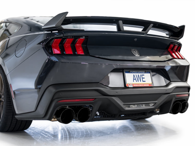 AWE Tuning AWE 2024 Ford Mustang Dark Horse S650 RWD SwitchPath Catback Exhaust w/ Quad Diamond Black Tips 3025-43375 3025-43375 Photo - Mounted