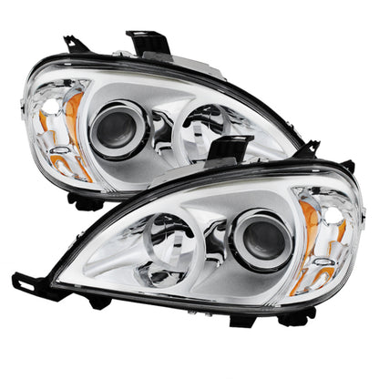 SPYDER Xtune Mercedes Benz W163 Ml-Class 98-01 ProjectOEr Headlights Chrome PRO-JH-MBW16398-C 9028205 9028205 Photo - Primary