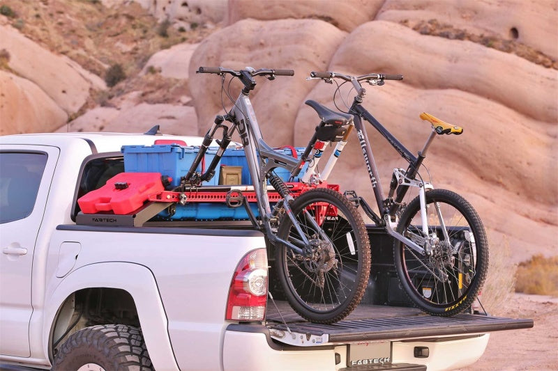Fabtech 2020 Jeep Gladiator 4WD Cargo Rack Bike Mount Kit FTS24263 FTS24263 Photo - lifestyle view