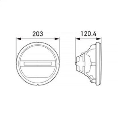 Hella Headlamp INSERT GR 1F8 241449011 241449011 Technical Drawing