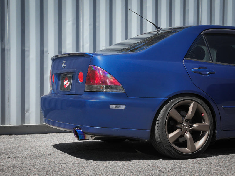 aFe Lexus IS300 01-05 L6-3.0L Takeda Cat-Back Exhaust System- Blue Tip 49-36058-L 49-36058-L Photo - Mounted