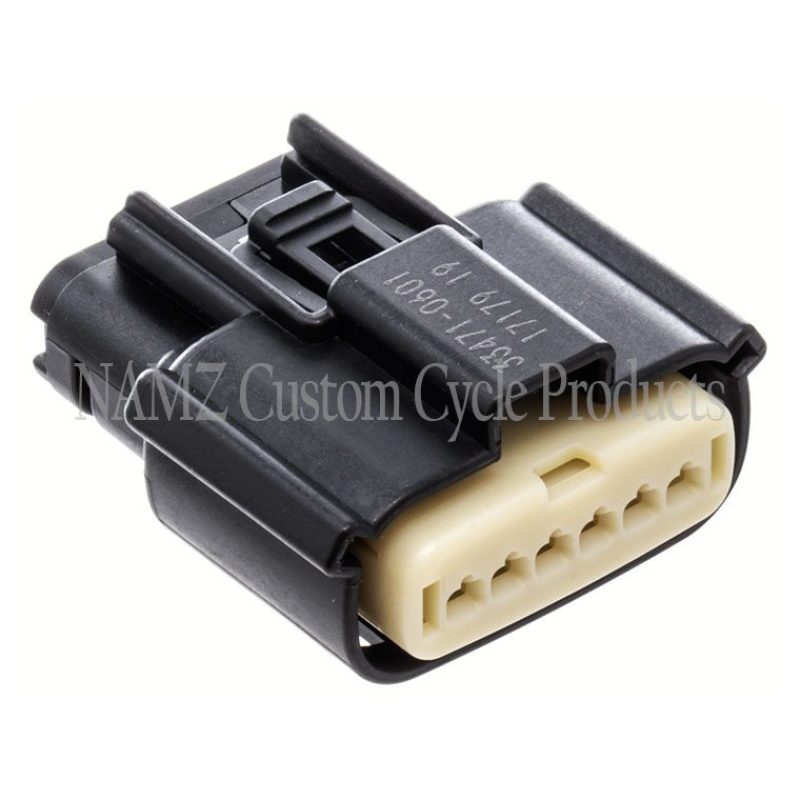 NAMZ 08-23 Molex MX-150 6-Position Female Connector Throttle Control Actuator - Blk (HD 72483-08BK) NM-33471-0601 NM-33471-0601 Photo - Primary