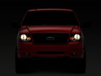 Raxiom 04-08 Ford F-150 Axial Series OEM Style Replacement Headlights- Chrome Housing- Smoked Lens T551342 T551342 Photo - Close Up
