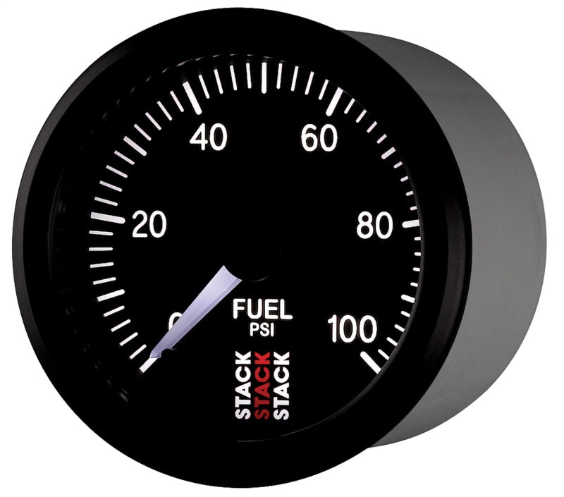 Autometer Stack 52mm 0-100 PSI 1/8in NPTF Male Pro Stepper Motor Fuel Pressure Gauge - Black ST3306 ST3306 User 3