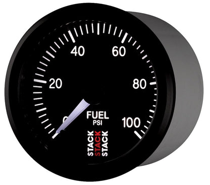 Autometer Stack 52mm 0-100 PSI 1/8in NPTF Male Pro Stepper Motor Fuel Pressure Gauge - Black ST3306 ST3306 User 3