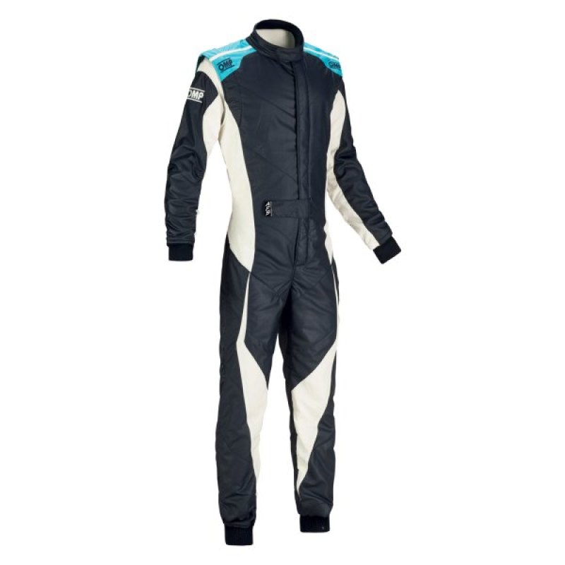 OMP Tecnica Evo Overall My21 Navy/Cyan - Size 52 (Fia 8856-2018) IA0-1859-B01-244-52 IA0-1859-B01-244-52 Photo - Primary