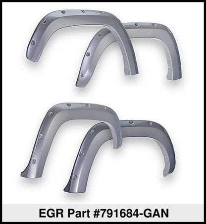 EGR 15+ GMC Sierra HD Bolt-On Look Color Match Fender Flares - Set - FF Switchblade Silver 791684-GAN 791684-GAN Thumbnail