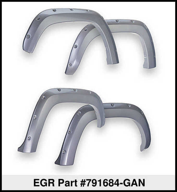 EGR 15+ GMC Sierra HD Bolt-On Look Color Match Fender Flares - Set - FF Switchblade Silver 791684-GAN 791684-GAN Thumbnail