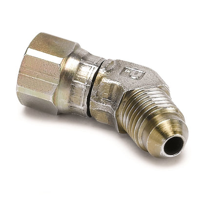 Autometer Fitting, Adapter, 45 Deg. -4An F to -4An M, Steel 3273 Photo - Primary