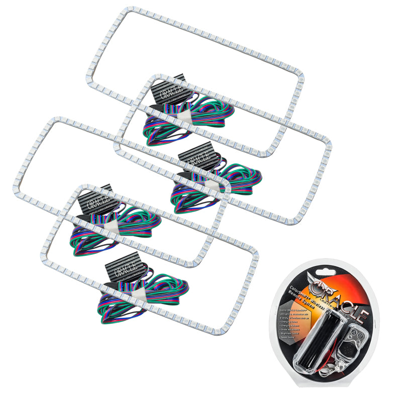 ORACLE Lighting Oracle GMC Sierra 07-13 Halo Kit (New Square Ring Design) - ColorSHIFT 2629-330 2629-330 Photo - Primary