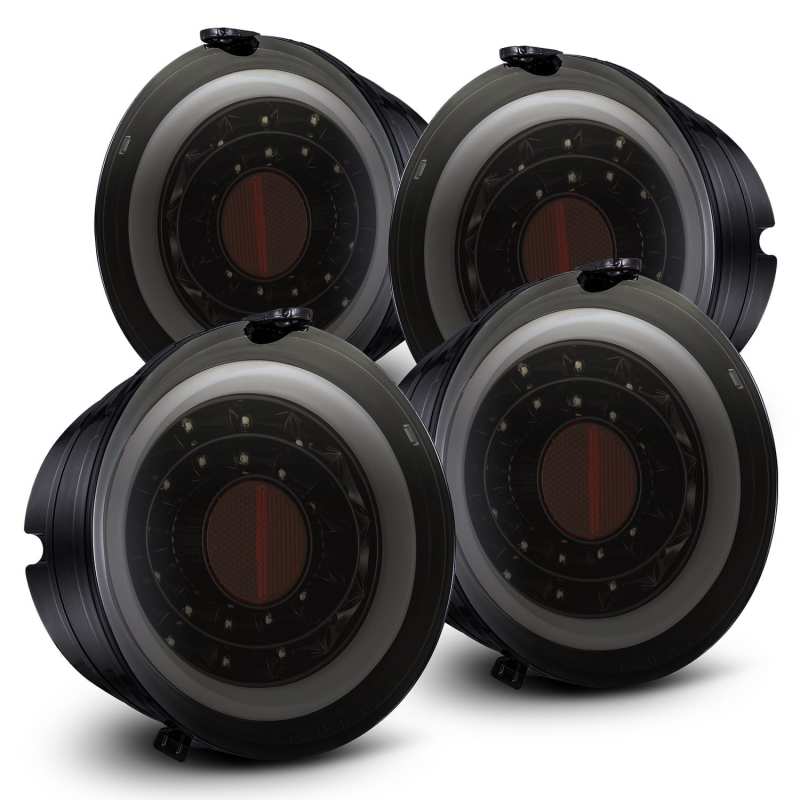 AlphaRex 05-13 Chevrolet Corvette PRO-Series LED Tail Lights Jet Black 610020 610020 Photo - Primary