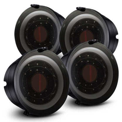 AlphaRex 05-13 Chevrolet Corvette PRO-Series LED Tail Lights Jet Black 610020 610020 Photo - Primary